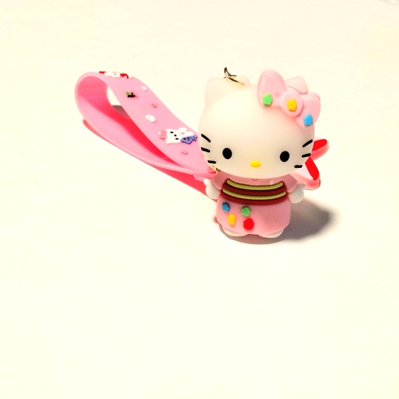 Hello Kitty 3D Keychain Purple Wrist Strap. - Picture 3 of 5
